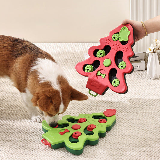 Christmas Tree Interactive Dog Bowl