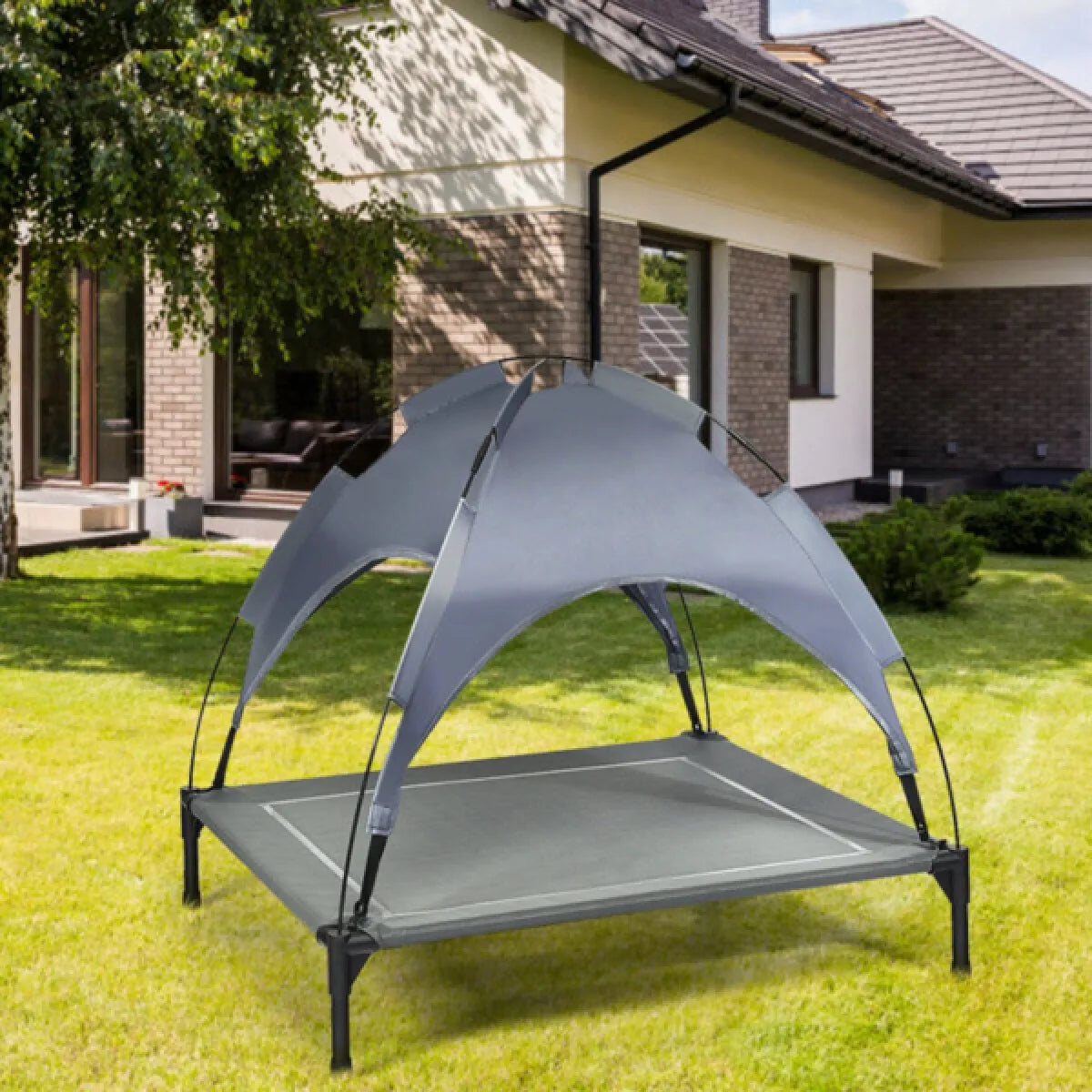 Dog Bed With UV Resistant Canopy