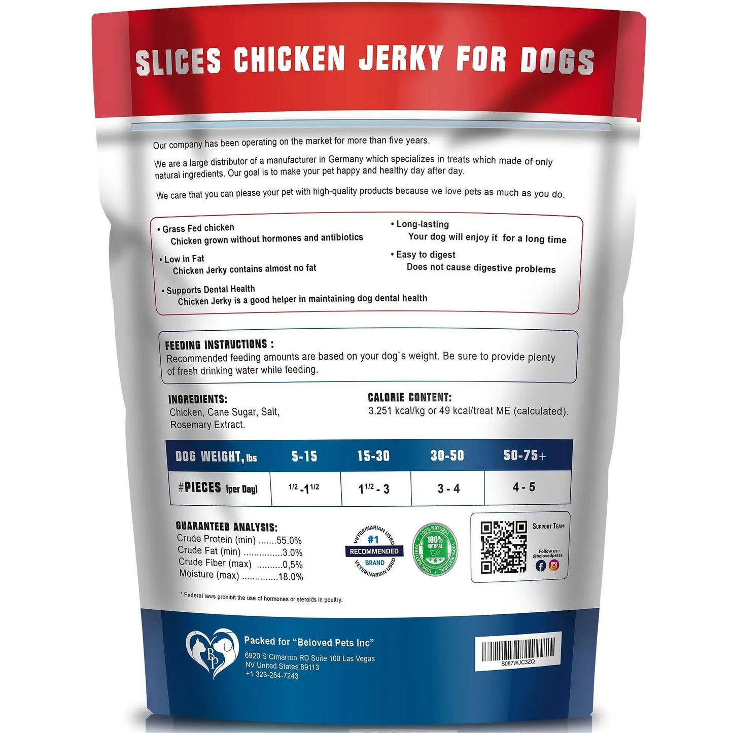 Chicken Jerky Dog Treats Organic