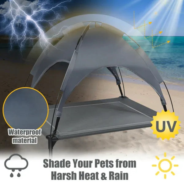 Dog Bed With UV Resistant Canopy
