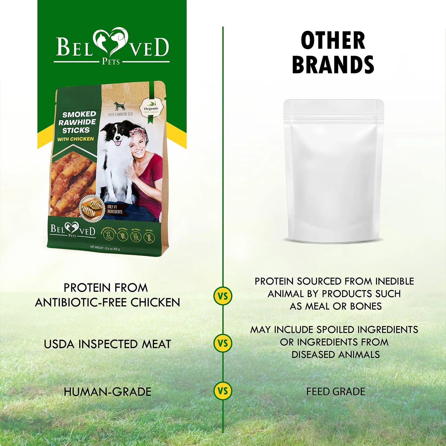 Smoked Rawhide Chicken Dog Treats