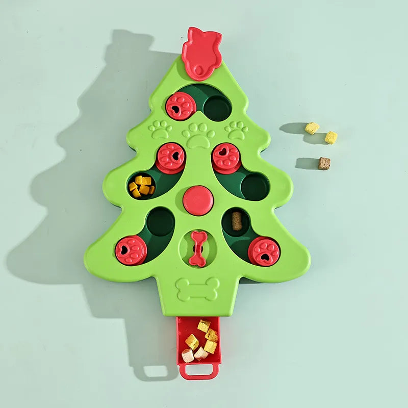 Christmas Tree Interactive Dog Bowl